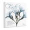 Stupell Industries Faith Phrase Flower Silhouette Wall Plaque Art